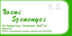 noemi szemenyei business card